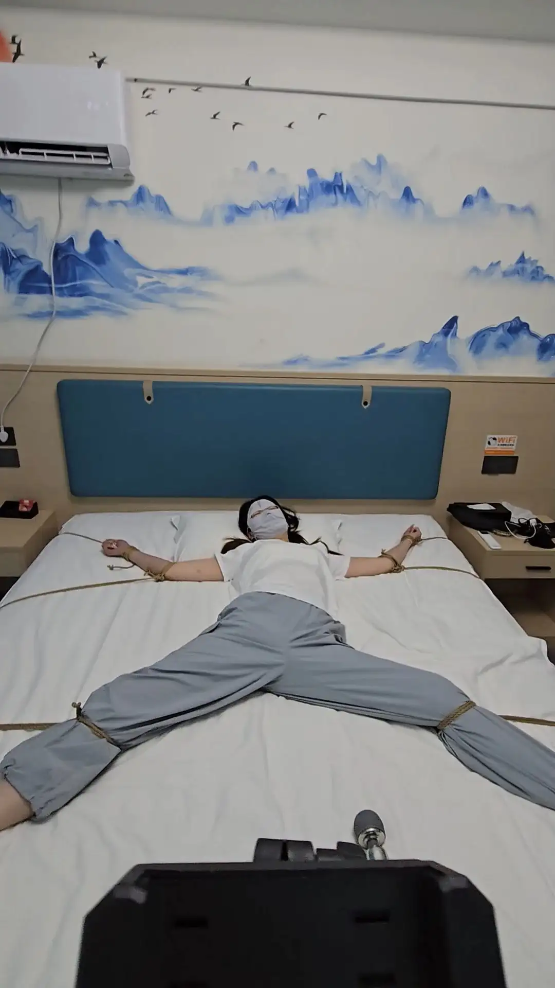 【小黑原创】别这样了！我受不了了！强高的极限！大字拘束一动不能动，棒棒精准打击，大马力超长时间强高，全身抽搐受不了！