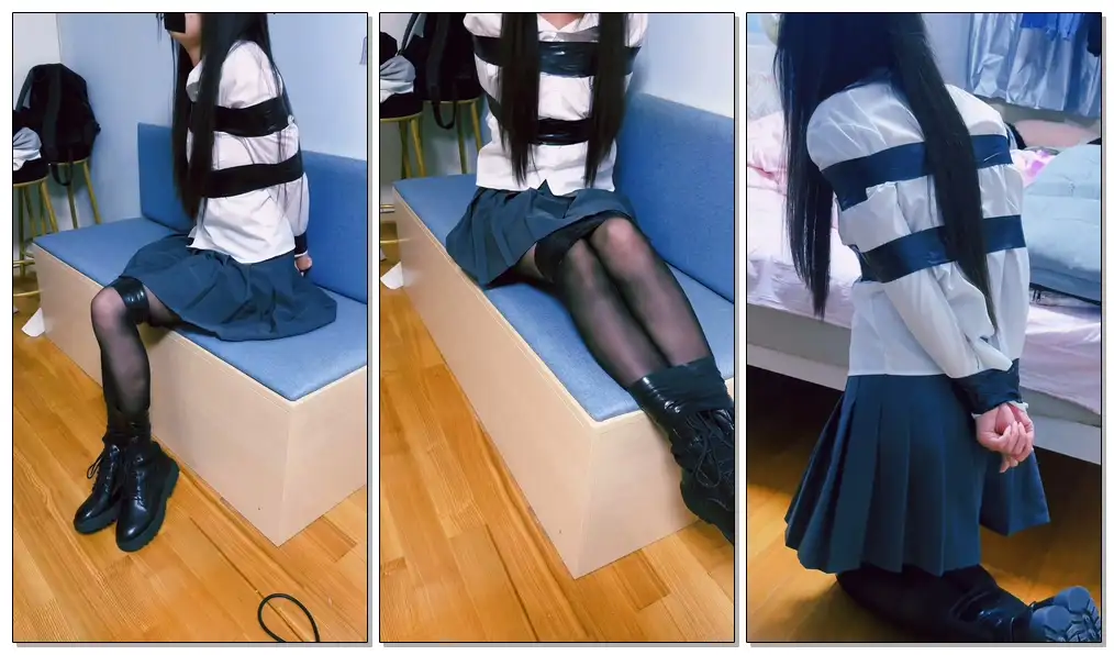 【会员寻片】【wokunle】困困十一弹，全身被胶带捆绑的体验