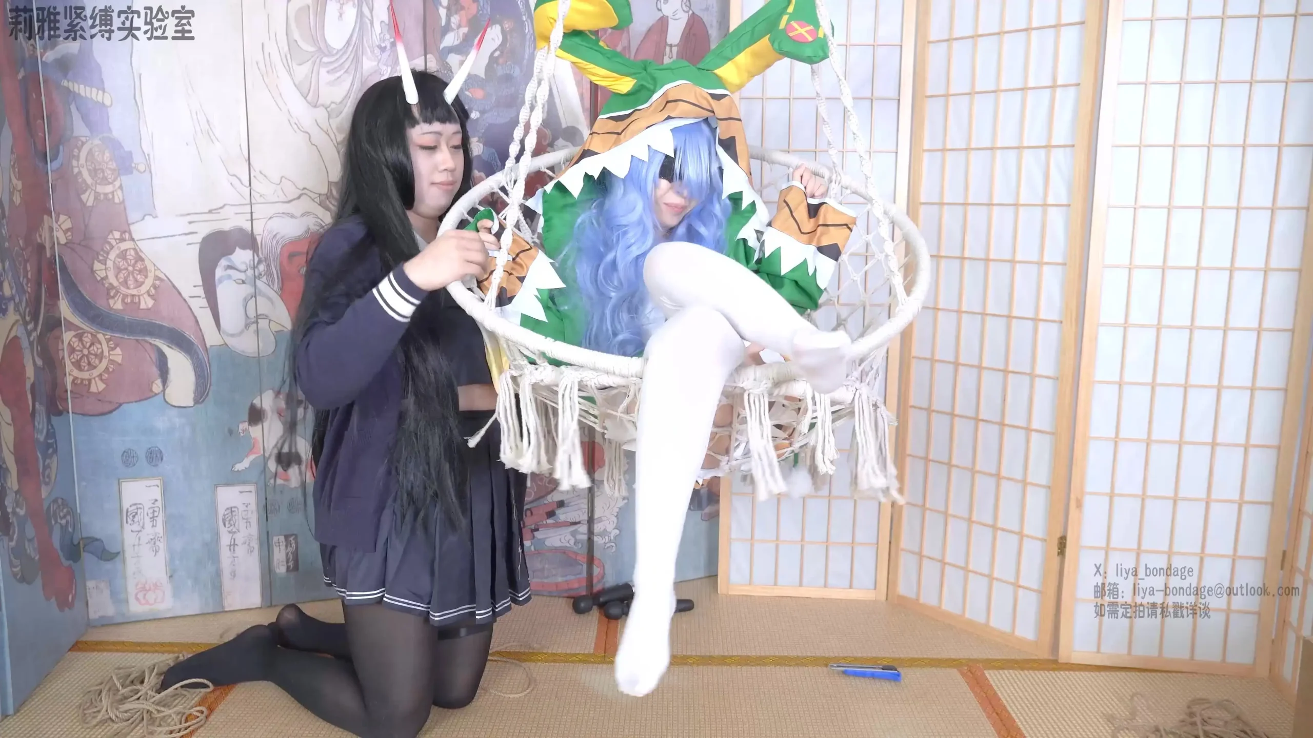 【莉雅】TK合法萝莉四糸乃 TK/cosplay/白丝/舔脚/碧蓝航线