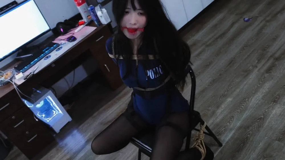 【禾一原创】微剧 任务失败被紧缚放置 双重堵嘴~