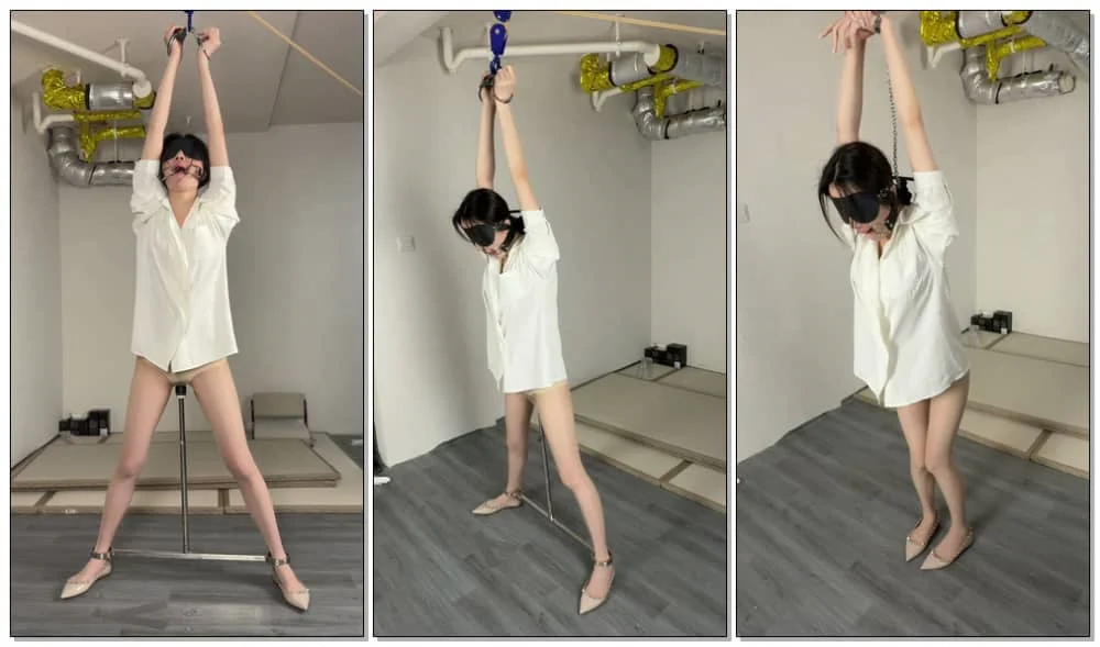 【眼眸出品】《丁字刑具强制开腿+灌肠111》