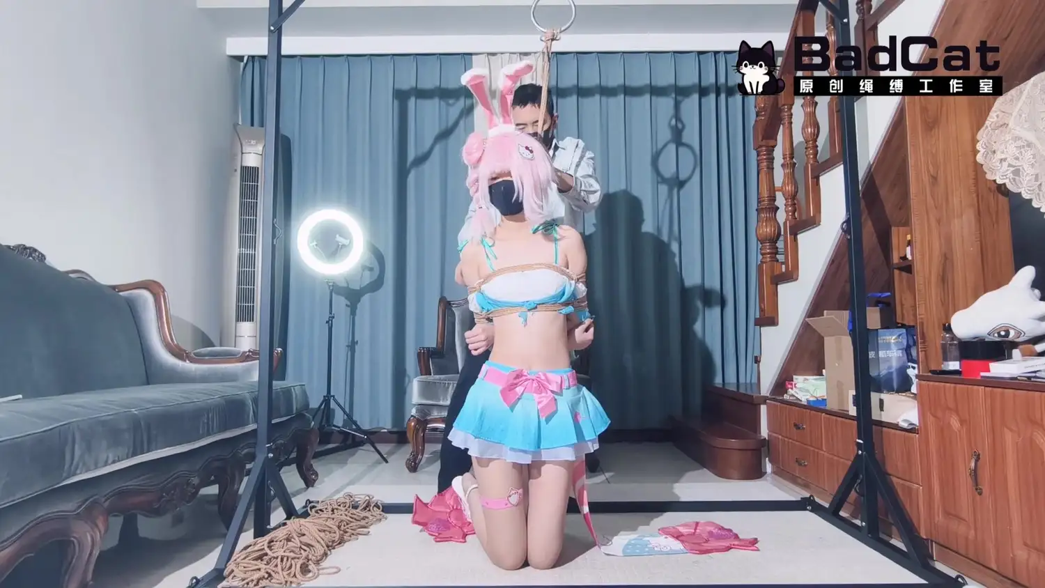 【BadCat】【剧情】【咲希 公孙离cos】【公孙离被上ban位 惨遭绳师捆绑吊缚】