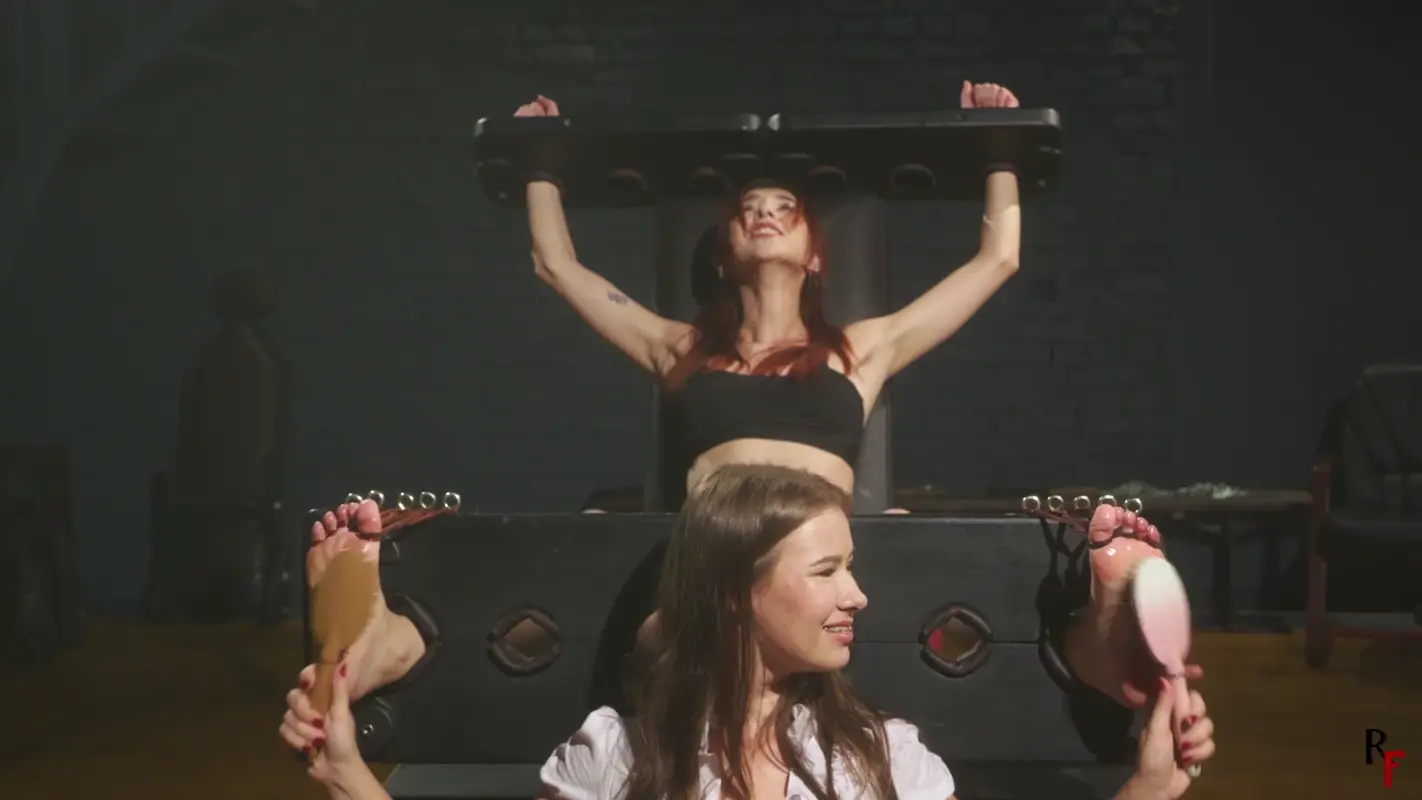 RFStudioProduction – Daria – First Time Tickled In Stocks with Patty – Upper Body and Feet