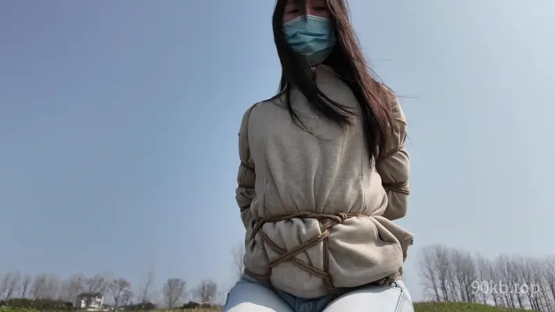【AuntGzs】户外五花紧缚口罩里边戴着口球