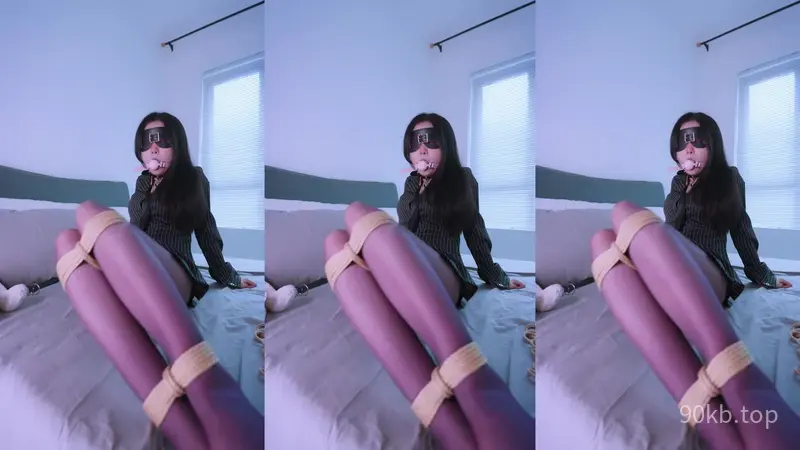 【悠米】《Ol捆绑日记3》女友出差回到家完成男友的任务，自缚+粉色假Y口球+半脸面具+三竖屏+郊狼触发器+强制垫脚不然被电+小鲸鱼+固定视角